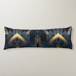 Stadskerk in Art Deco Lichaamskussen