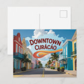 Stadskern Curaçao Feestdagenkaart (Voorkant / Achterkant)