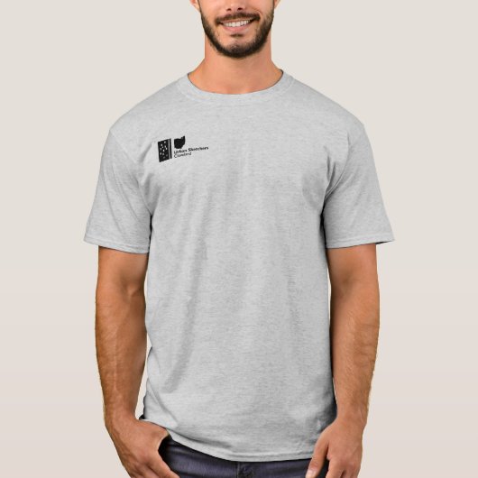 Stadsketchers Cleveland T-Shirt - Mannen (Voorkant)