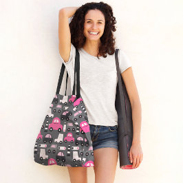 Stadskinderen auto's tote bag