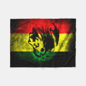 Stadskruid Rasta Flag Fleece Blanket Deken (Voorkant (Horizontaal))