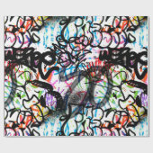 Stadskunst Graffiti-kunstpatroon Cadeaupapier (Vlak)