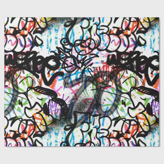Stadskunst Graffiti-kunstpatroon Cadeaupapier (Vlak)