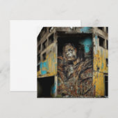 Stadskunst op verlaten gebouw | Kunstkaart (Voorkant / Achterkant)