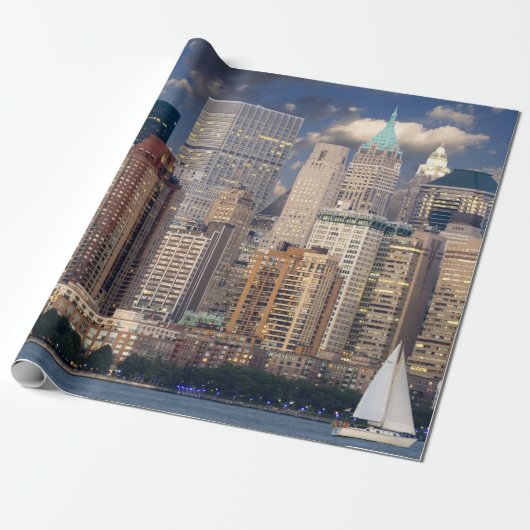 Stadskyline in New York Cadeaupapier (Uitgerold)