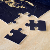 Stadslampen van de Verenigde Staten bij nacht. Legpuzzel (Zijkant)