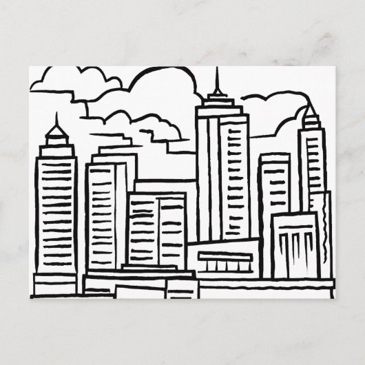 Stadslandschap Briefkaart (Voorkant)