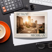 Stadslandschap Charme: Detroit's Indrukken Briefkaart