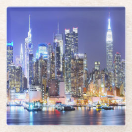 Stadslandschap Glazen Onderzetter