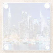Stadslandschap Glazen Onderzetter (Achterkant)