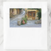 Stadslandschap in Dordogne, Frankrijk rechthoekige Sticker (Tas)