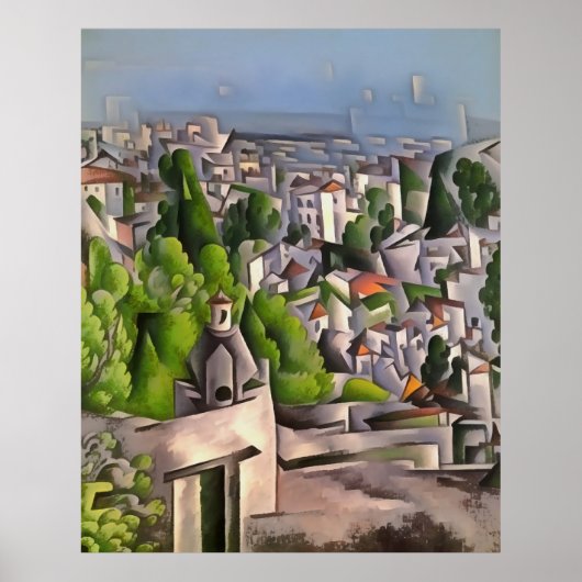 Stadslandschap in Kayakoy Lege Oude Huishoudens Poster (Voorkant)