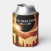 Stadslandschap Totale zonsverduistering 8 april 20 Blikjeskoeler (Blikje Voorkant)