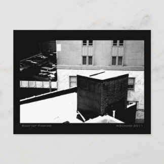 Stadslandschap voor daktopparken briefkaart