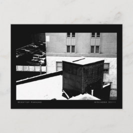 Stadslandschap voor daktopparken briefkaart