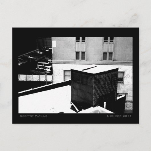 Stadslandschap voor daktopparken briefkaart (Voorkant)