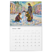 Stadsleven in Impressionistische Stijl Kalender (Jan 2027)