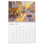 Stadsleven in Impressionistische Stijl Kalender (Feb 2027)