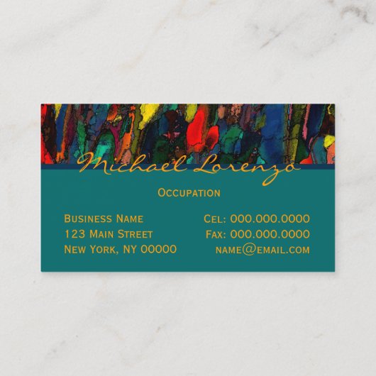 Stadsleven ~ UNISEX Visitekaartjes (Achterkant)