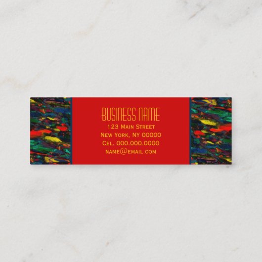 Stadsleven ~ UNISEX Visitekaartjes (Achterkant)