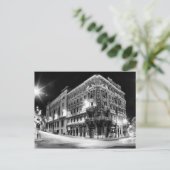 Stadslicht en gebouwen 's nachts briefkaart (Staand voorkant)