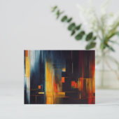 Stadslichten Abstracte Geometrie Briefkaart (Staand voorkant)