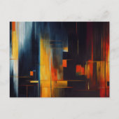 Stadslichten Abstracte Geometrie Briefkaart (Voorkant)