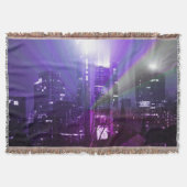 Stadslichten Frankfurt am Main - paars Deken (Voorkant)