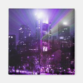 Stadslichten Frankfurt am Main - paars Magneet