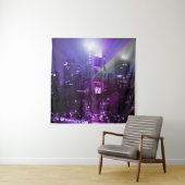 Stadslichten Frankfurt am Main - paars Wandkleed (In situ)