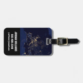 Stadslichten in verschillende Europese en Noordse  Bagagelabel (Voorkant horizontaal)