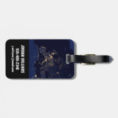 Stadslichten in verschillende Europese en Noordse  Bagagelabel (Achterkant horizontaal)