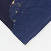 Stadslichten in verschillende Europese en Noordse  Fleece Deken (Hoek)