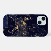 Stadslichten in verschillende Europese en Noordse iPhone 15 Case (Achterkant horizontaal)