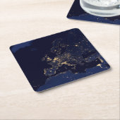 Stadslichten in verschillende Europese en Noordse Kartonnen Onderzetters (Schuin)
