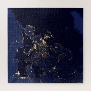 Stadslichten in verschillende Europese en Noordse Legpuzzel