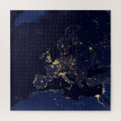 Stadslichten in verschillende Europese en Noordse Legpuzzel (Verticaal)