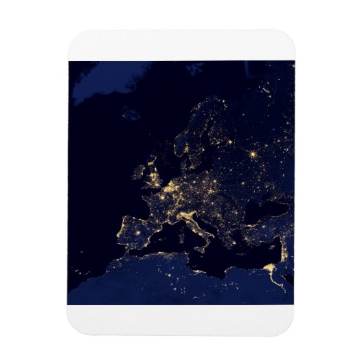 Stadslichten in verschillende Europese en Noordse  Magneet (Verticaal)