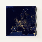 Stadslichten in verschillende Europese en Noordse  Notitieboek (Achterkant)