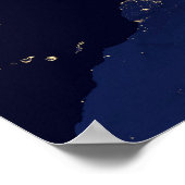 Stadslichten in verschillende Europese en Noordse Poster (Hoek)