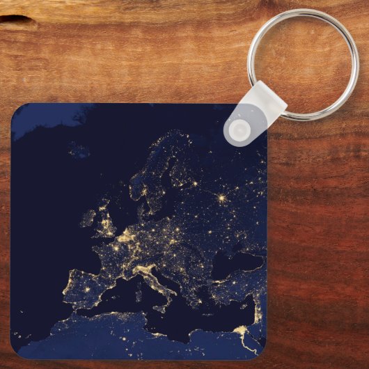 Stadslichten in verschillende Europese en Noordse  Sleutelhanger (Achterkant)