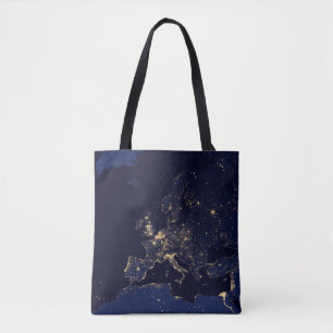 Stadslichten in verschillende Europese en Noordse  Tote Bag