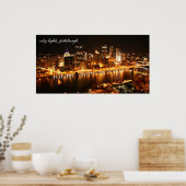 stadslights, pittsburgh poster (Keuken)