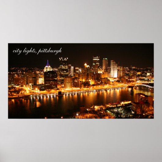 stadslights, pittsburgh poster (Voorkant)