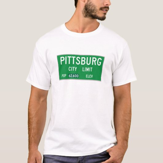 Stadslimieten Pittsburg T-shirt (Voorkant)