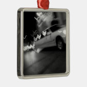 StadsLimousine bij nacht Metalen Ornament (Rechts)