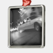 StadsLimousine bij nacht Metalen Ornament (Links)