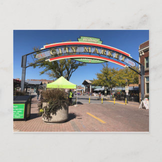 Stadsmarkt in Kansas City Briefkaart