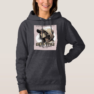 STADSMEISJE MET KOPTELEFOON HOODIE