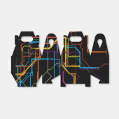 Stadsmetrokaart Bedankdoosjes (Uitgevouwen)